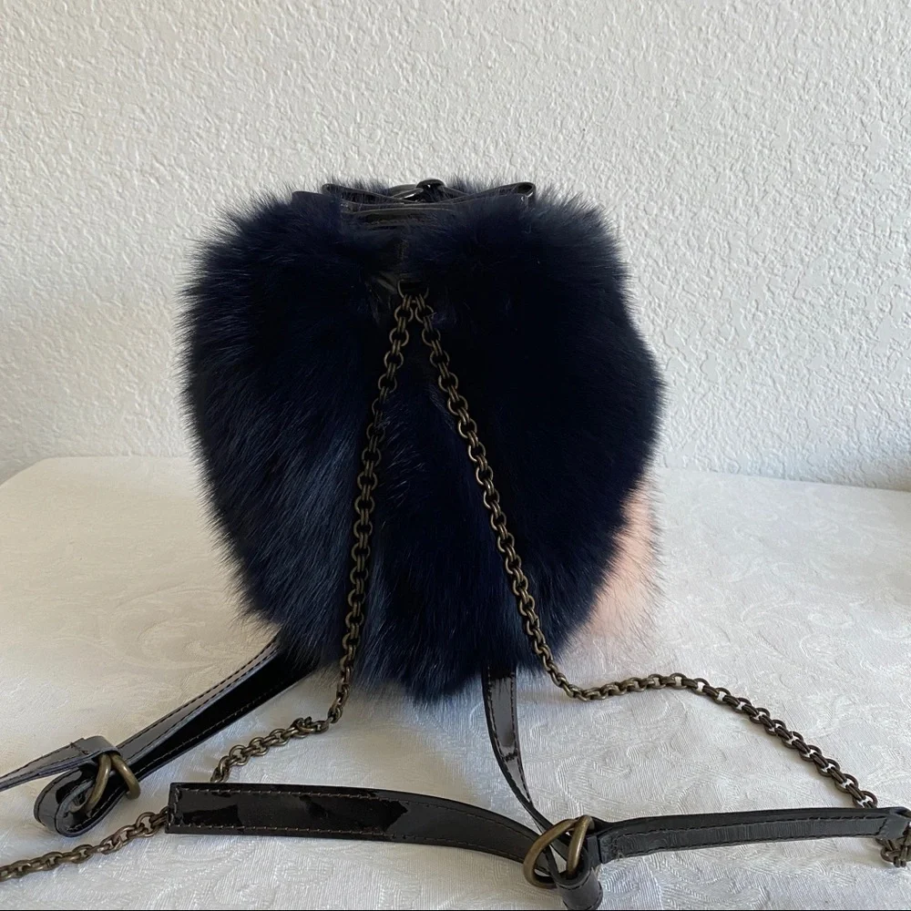 Mr and Mrs Italy fox fur Backpack